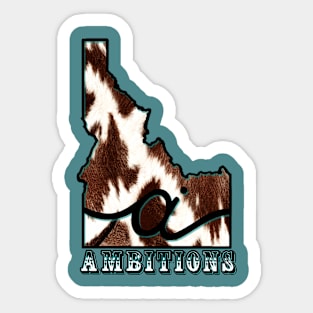 Ambitions Western Sticker